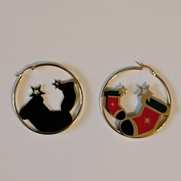 🎅NEW!!!  Christmas Stockings Earrings - Christmas Earrings Fashion 🎅 - Picture 5 of 6